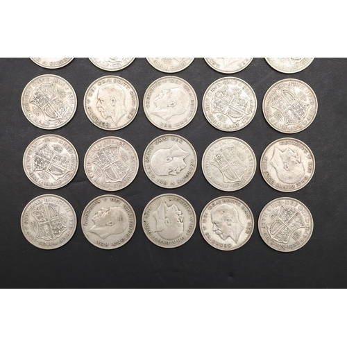 1847 - A COLLECTION OF GEORGE V HALFCROWNS, 1935. George V Halfcrowns, bare head l. Reverse crowned shield ... 