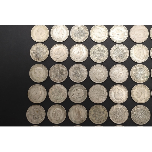 1851 - A COLLECTION OF GEORGE V HALFCROWNS, 1940 TO 1946. George V Halfcrowns, bare head l. Reverse crowned... 