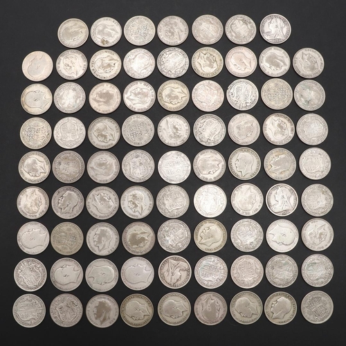 1852 - A COLLECTION OF HALFCROWNS, QUEEN VICTORIA AND LATER. Halfcrowns: 1900 (2), 1904, 1906, 1907, 1908, ... 