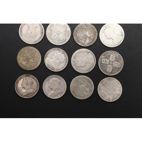 1854 - A DATE RUN OF FLORINS 1871 AND LATER. Florins: 1871, 1872, 1878, 1885, 1888, 1890 (2), 1891 (2), 189... 