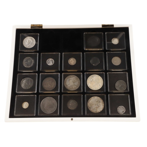 1859 - AN EDWARD VII CROWN, 1902 AND A COLLECTION OF RESTRIKES AND OTHER COINS. An Edward VII Crown, bare h... 