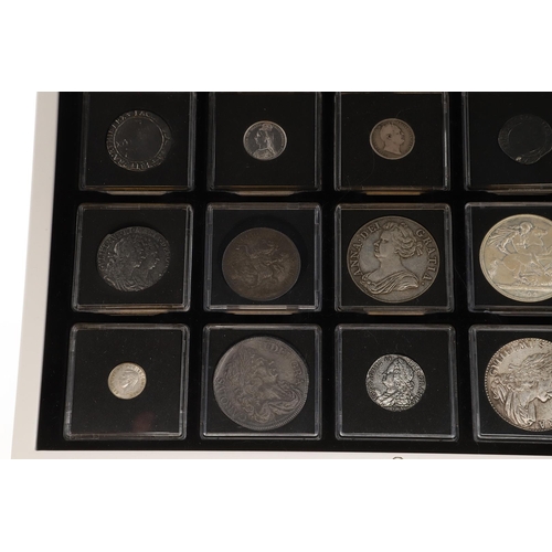 1859 - AN EDWARD VII CROWN, 1902 AND A COLLECTION OF RESTRIKES AND OTHER COINS. An Edward VII Crown, bare h... 