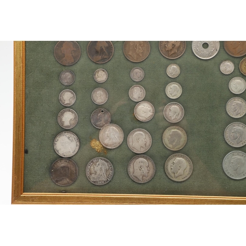 1860 - FOUR FRAMED COLLECTIONS OF COINS, EDWARD III AND LATER. Four framed collections of coins: 2012 colle... 