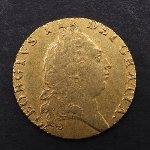 1886 - A GEORGE III 'SPADE' GUINEA, 1791. A George III Guinea, fifth laureate and draped bust r. Reverse wi... 