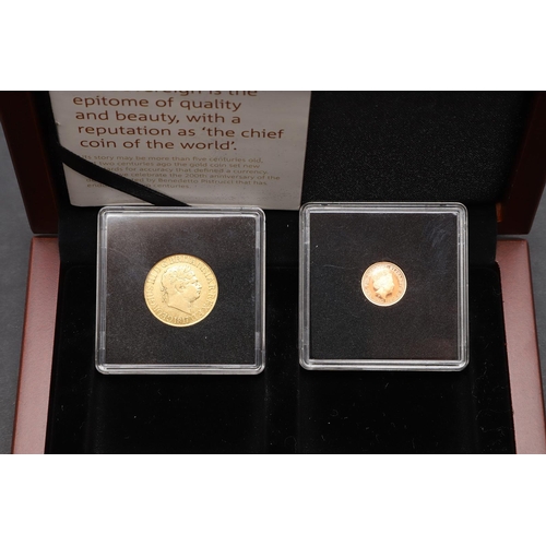 1892 - A GEORGE III SOVEREIGN AND ELIZABETH II QUARTER SOVEREIGN, 1817 AND 2017. A George III Sovereign, la... 