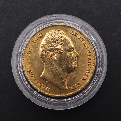 1899 - A WILLIAM IV SOVEREIGN, 1832. A William IV Sovereign, second bust r. Reverse shield of arms beneath ... 