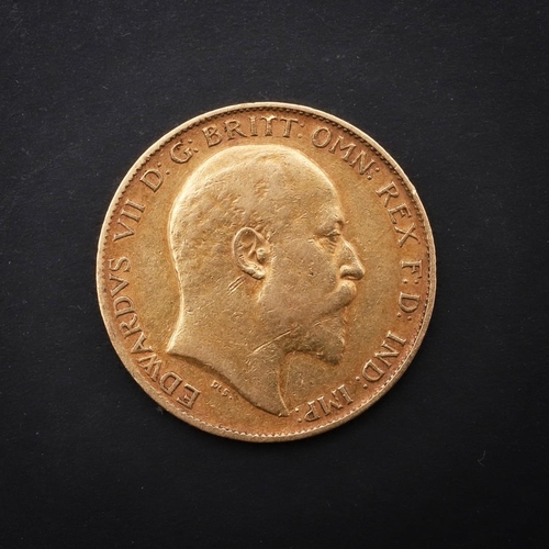 1931 - AN EDWARD VII HALF SOVEREIGN, 1902. An Edward VII Half Sovereign, bare head r. St George and the Dra... 