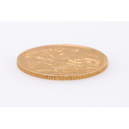 1948 - AN EDWARD VII HALF SOVEREIGN, 1910. An Edward VII Half Sovereign, bare head l. reverse George and th... 