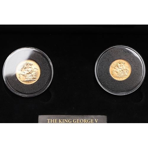 1967 - A GEORGE V SOVEREIGN AND HALF SOVEREIGN TWO COIN SET. 1915 AND 1925. A two coin set: A George V sove... 