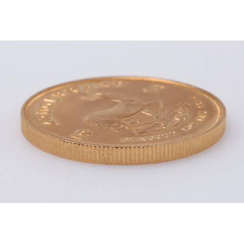 1997 - A SOUTH AFRICA GOLD KRUGERRAND, 1974. A Krugerrand, Reverse dated 1974 'Fyngoud 1 oz Fine Gold'.