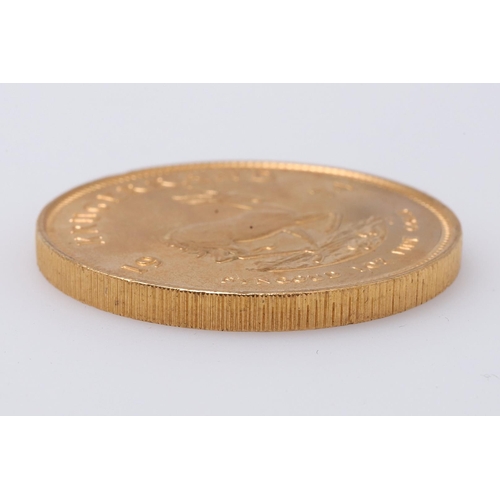 2000 - A SOUTH AFRICA GOLD KRUGERRAND, 1974. A Krugerrand, Reverse dated 1974 'Fyngoud 1 oz Fine Gold'.