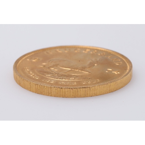 2005 - A SOUTH AFRICA GOLD KRUGERRAND, 1974. A Krugerrand, Reverse dated 1974 'Fyngoud 1 oz Fine Gold'.