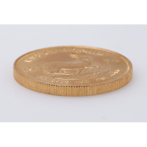 2006 - A SOUTH AFRICA GOLD KRUGERRAND, 1974. A Krugerrand, Reverse dated 1974 'Fyngoud 1 oz Fine Gold'.