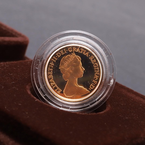 2020 - AN ELIZABETH II PROOF SOVEREIGN, 1981. An Elizabeth II Proof Sovereign, crowned bust r. Reverse St G... 