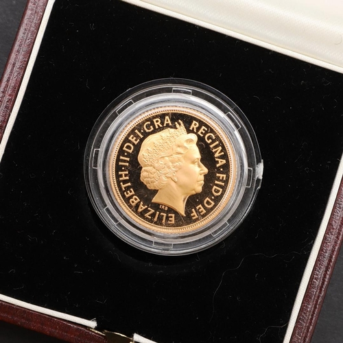 2027 - AN ELIZABETH II PROOF SOVEREIGN, 1999. An Elizabeth II Proof Sovereign, bare head r. reverse St Geor... 