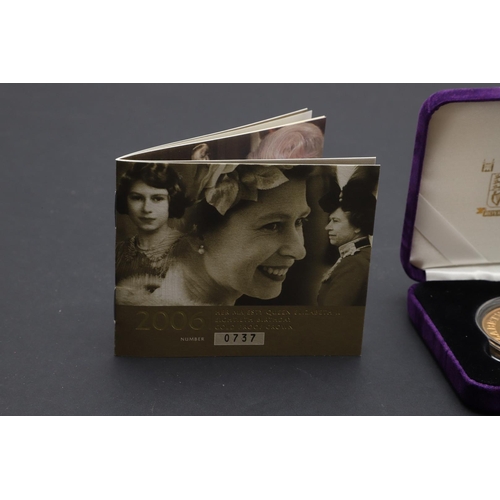 2038 - A QUEEN ELIZABETH II EIGHTIETH BIRTHDAY GOLD PROOF CROWN, 2006. A Royal Mint Gold Crown for Her Maje... 