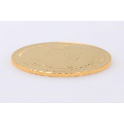 2048 - AN ELIZABETH II £100.00 GOLD BRITANNIA, 2013. A one ounce gold Britannia £100.00 coin. Crowned bust ... 