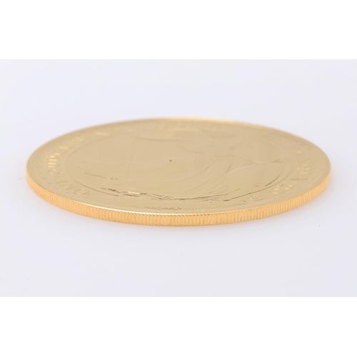 2049 - AN ELIZABETH II £100.00 GOLD BRITANNIA, 2013. A one ounce gold Britannia £100.00 coin. Crowned bust ... 