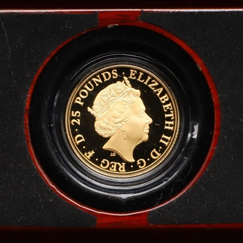 2082 - AN ELIZABETH II 1/4OZ GOLD BRITANNIA, 2022. A Royal Mint Britannia, 1/4 oz gold proof coin, 2022, nu... 