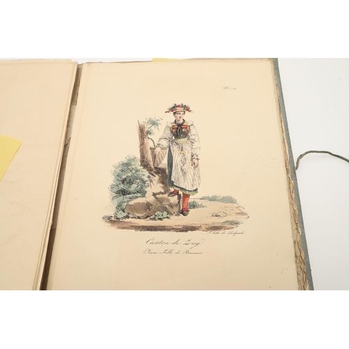 297 - BIRMANN & HUBER (PUBLISHERS). COLLECTION DE COSTUMES SUISSES (pls. 1-56). A folio of 56 lithographs ... 