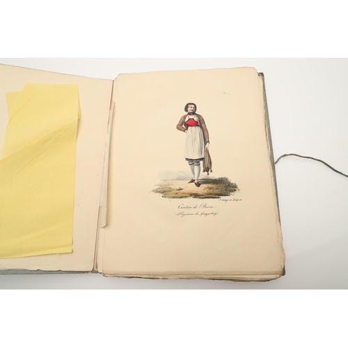 297 - BIRMANN & HUBER (PUBLISHERS). COLLECTION DE COSTUMES SUISSES (pls. 1-56). A folio of 56 lithographs ... 