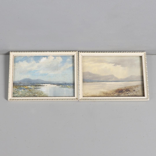 302 - PERCY FRENCH (1854-1920). IRISH LANDSCAPE SCENES. A pair, both signed, watercolour Each 12 x 17cm. (... 