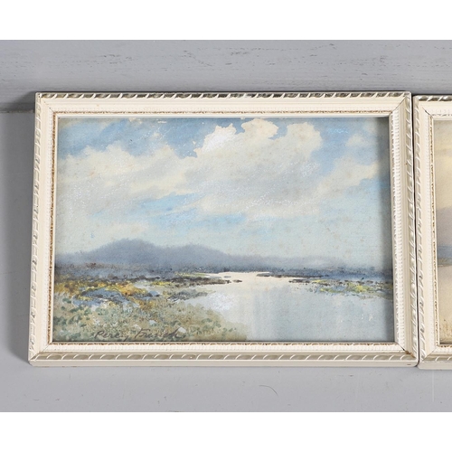 302 - PERCY FRENCH (1854-1920). IRISH LANDSCAPE SCENES. A pair, both signed, watercolour Each 12 x 17cm. (... 