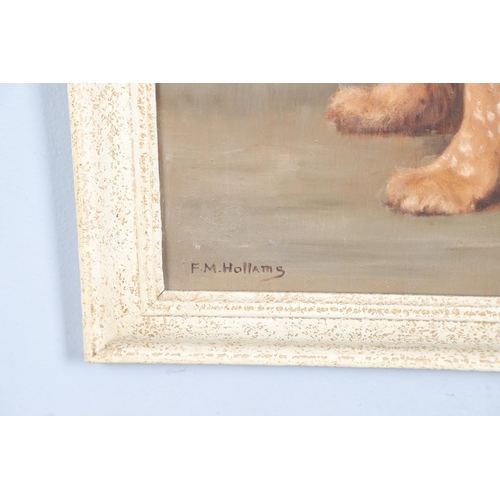 326 - FRANCES MABEL HOLLAMS (1877-1963). `JAFFA`, A COCKER SPANIEL. (d) Signed, inscribed with dog's name,... 