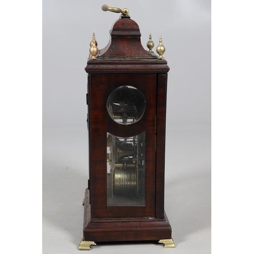 383 - A GEORGE III LATE 18TH CENTURY TABLE CLOCK BY E HARVEY, BRENTWOOD. the 6 3/4