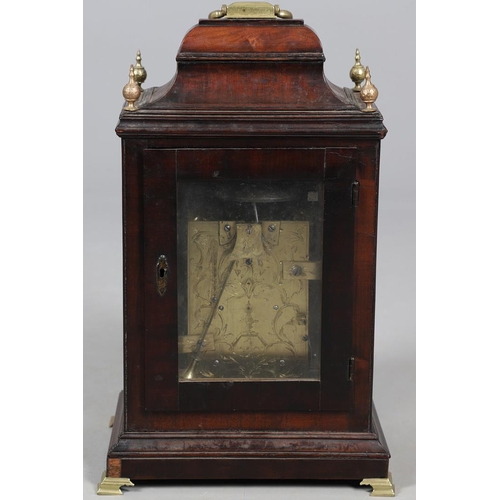 383 - A GEORGE III LATE 18TH CENTURY TABLE CLOCK BY E HARVEY, BRENTWOOD. the 6 3/4