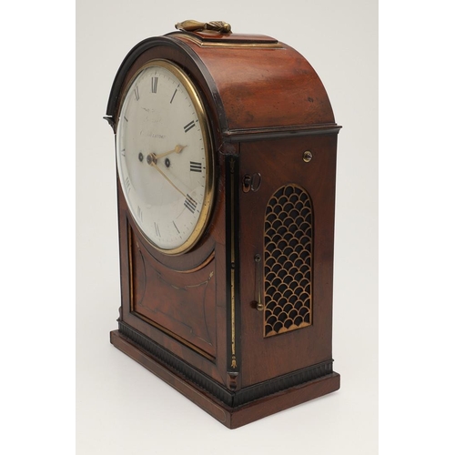 387 - AN EARLY 19TH CENTURY MAHOGANY TABLE CLOCK BY BARRAUD, LONDON. the 8