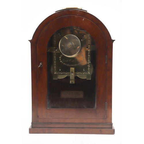 387 - AN EARLY 19TH CENTURY MAHOGANY TABLE CLOCK BY BARRAUD, LONDON. the 8