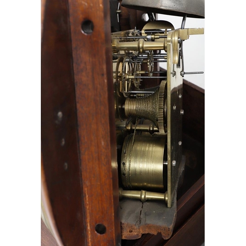 388 - A LARGE 19TH CENTURY MAHOGANY WALL CLOCK, CIRCA 1830. the 13