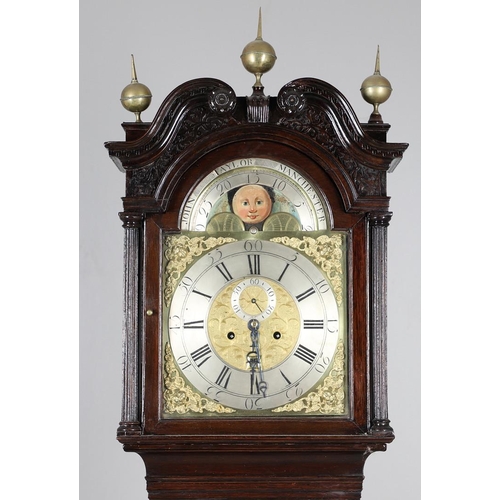 392 - A GEORGE III MAHOGANY LONGCASE CLOCK. the 13