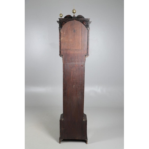 392 - A GEORGE III MAHOGANY LONGCASE CLOCK. the 13