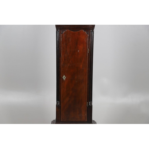 392 - A GEORGE III MAHOGANY LONGCASE CLOCK. the 13