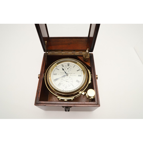 397 - A 19TH CENTURY MARINE TWO DAY CHRONOMETER BY THOMAS MERCER. the silvered dial inscribed Thomas Merce... 