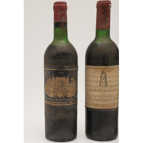 444 - WINE - GRAND VIN DE CHATEAU-LATOUR 1971. Premier Grand Cru Classe, one bottle, together with Chateau... 