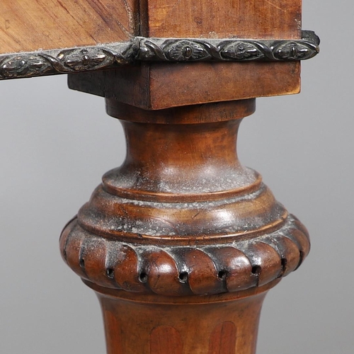 466 - A KINGWOOD AND BURR WALNUT INLAID WRITING TABLE BY HOLLAND AND SONS. late 19th century, the gilt too... 