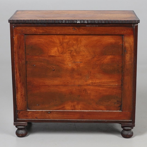 469 - AN EARLY 19TH CENTURY FRUITWOOD TABLE CABINET. the lockable fall front enclosing a fitted interior w... 