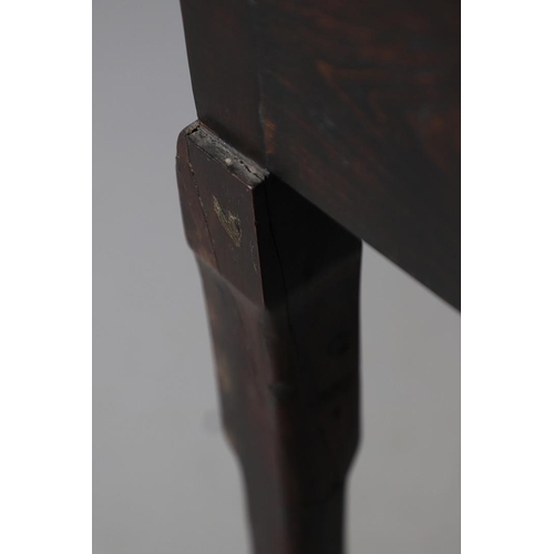 477 - AN 18TH CENTURY MAHOGANY SIDE TABLE, PROBABLY IRISH. with unusual fold-over half flap, the rectangul... 