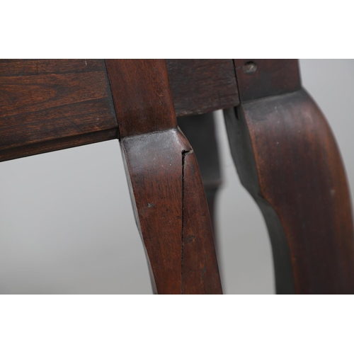 477 - AN 18TH CENTURY MAHOGANY SIDE TABLE, PROBABLY IRISH. with unusual fold-over half flap, the rectangul... 