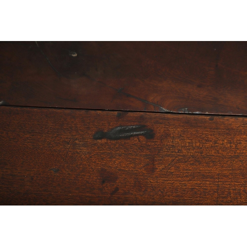 477 - AN 18TH CENTURY MAHOGANY SIDE TABLE, PROBABLY IRISH. with unusual fold-over half flap, the rectangul... 