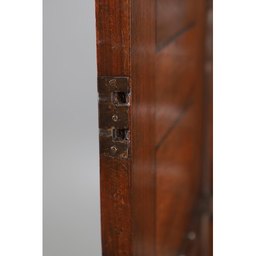 486 - AN 18TH CENTURY NORTHERN EUROPEAN OLIVEWOOD CABINET ON LATER STAND. surmounted by a drawer pediment ... 