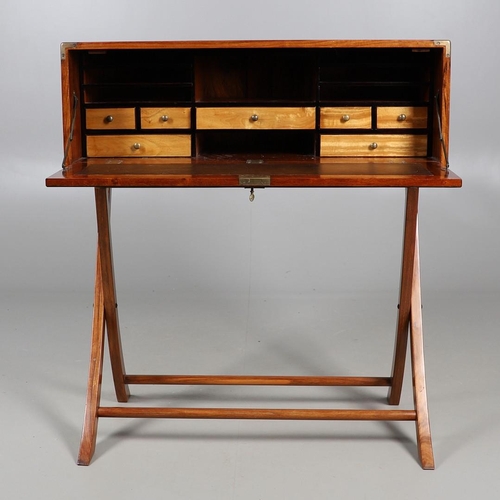 495 - A 'STARBAY INDOCHINE' WRITING DESK. with rosewood finish and compass rose inlaid detail, the drop fa... 