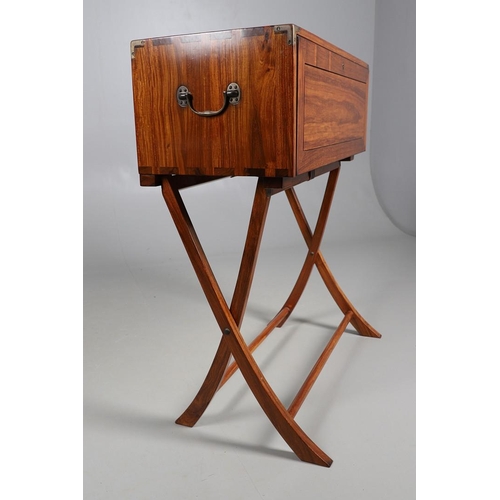 495 - A 'STARBAY INDOCHINE' WRITING DESK. with rosewood finish and compass rose inlaid detail, the drop fa... 