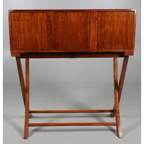 495 - A 'STARBAY INDOCHINE' WRITING DESK. with rosewood finish and compass rose inlaid detail, the drop fa... 