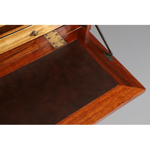 495 - A 'STARBAY INDOCHINE' WRITING DESK. with rosewood finish and compass rose inlaid detail, the drop fa... 