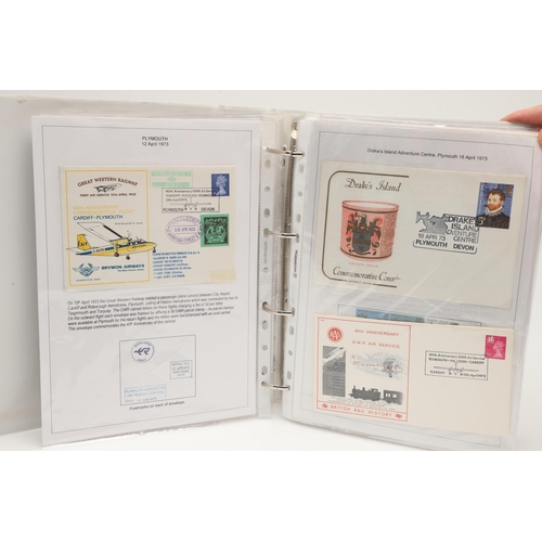 517 - 19TH & 20THC POSTAL HISTORY - PLYMOUTH INTEREST. Two large albums with Plymouth postal history, from... 