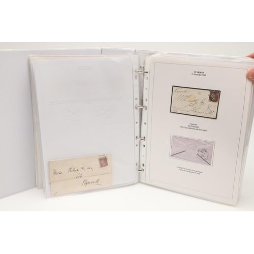 517 - 19TH & 20THC POSTAL HISTORY - PLYMOUTH INTEREST. Two large albums with Plymouth postal history, from... 